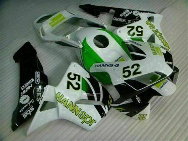 2003-2004 Green White Black Honda CBR600RR Bike Fairing Kit 2003-2004 Green White Black Honda CBR600RR Bike Fairing Kit