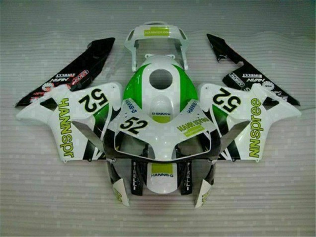 2003-2004 Green White Black Honda CBR600RR Bike Fairing Kit 2003-2004 Green White Black Honda CBR600RR Bike Fairing Kit