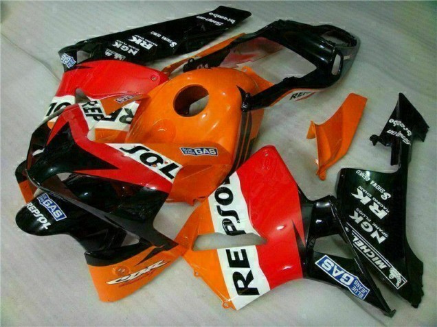 2003-2004 Orange Repsol Honda CBR600RR Motorbike Fairing Kits 2003-2004 Orange Repsol Honda CBR600RR Motorbike Fairing Kits