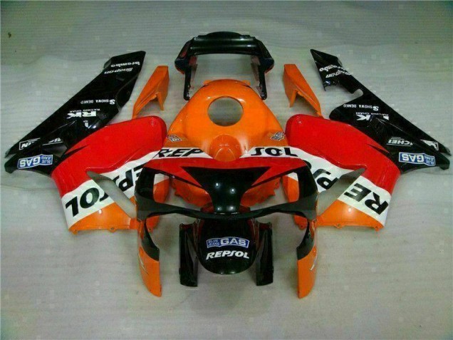 2003-2004 Orange Repsol Honda CBR600RR Motorbike Fairing Kits 2003-2004 Orange Repsol Honda CBR600RR Motorbike Fairing Kits