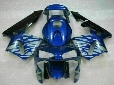 2003-2004 Blue with Silver Flame Honda CBR600RR Motorbike Fairing