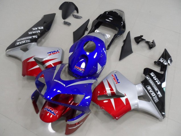 2003-2004 Red Silver Blue Honda CBR600RR Motorcylce Fairings 2003-2004 Red Silver Blue Honda CBR600RR Motorcylce Fairings