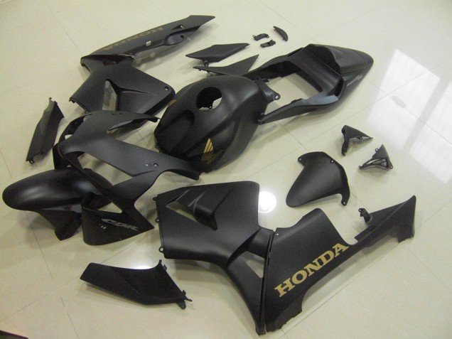 2003-2004 Matte Black Gold Honda CBR600RR Motorbike Fairings 2003-2004 Matte Black Gold Honda CBR600RR Motorbike Fairings