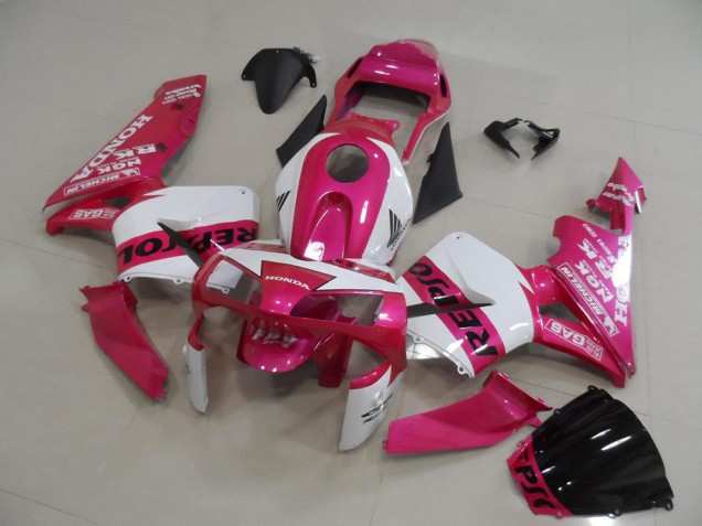 2003-2004 Pink Repsol Honda CBR600RR Bike Fairings 2003-2004 Pink Repsol Honda CBR600RR Bike Fairings