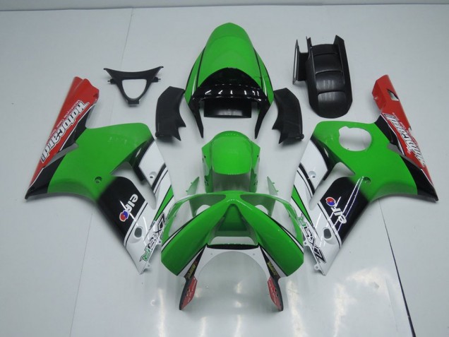 2003-2004 Green Motocard Kawasaki ZX6R Motorbike Fairings 2003-2004 Green Motocard Kawasaki ZX6R Motorbike Fairings