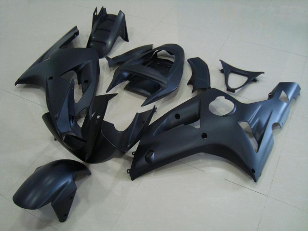 2003-2004 Matte Black Kawasaki ZX6R Motorcycle Fairing Kits 2003-2004 Matte Black Kawasaki ZX6R Motorcycle Fairing Kits