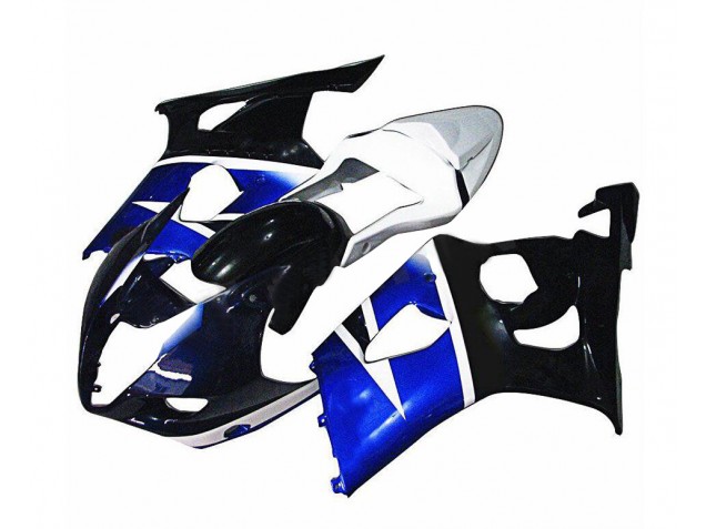 2003-2004 Blue White Suzuki GSXR 1000 Motorcycle Replacement Fairings 2003-2004 Blue White Suzuki GSXR 1000 Motorcycle Replacement Fairings
