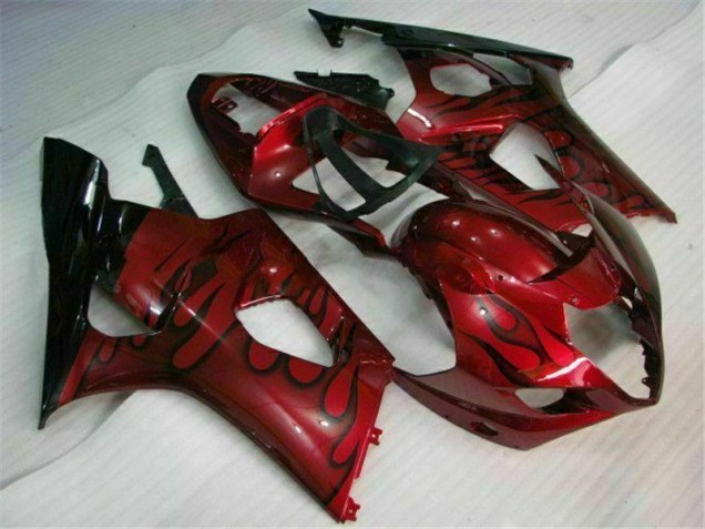 2003-2004 Red Suzuki GSXR 1000 Motorcycle Fairings Kit 2003-2004 Red Suzuki GSXR 1000 Motorcycle Fairings Kit