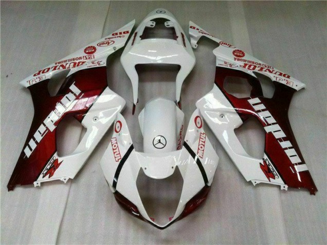 2003-2004 Red White Suzuki GSXR 1000 Motorcycle Bodywork 2003-2004 Red White Suzuki GSXR 1000 Motorcycle Bodywork