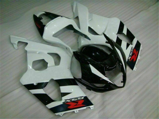 2003-2004 White Black Suzuki GSXR 1000 Motorcyle Fairings 2003-2004 White Black Suzuki GSXR 1000 Motorcyle Fairings