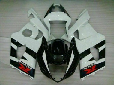 2003-2004 White Black Suzuki GSXR 1000 Motorcyle Fairings