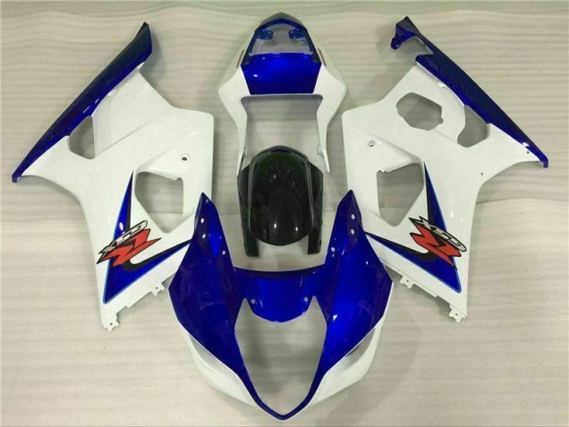 2003-2004 White Blue Suzuki GSXR 1000 Bike Fairings 2003-2004 White Blue Suzuki GSXR 1000 Bike Fairings