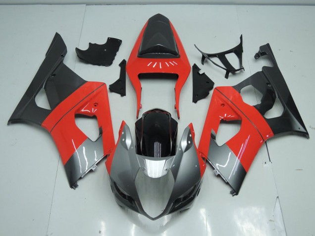 2003-2004 Red and Grey Suzuki GSXR 1000 Motorbike Fairing 2003-2004 Red and Grey Suzuki GSXR 1000 Motorbike Fairing