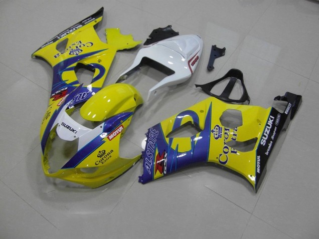 2003-2004 Yellow Corona Suzuki GSXR 1000 Bike Fairing 2003-2004 Yellow Corona Suzuki GSXR 1000 Bike Fairing