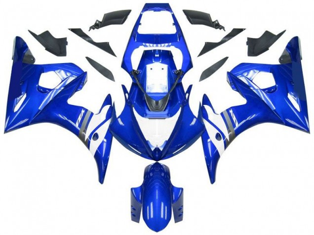 2003-2005 Blue White Yamaha YZF R6 Motor Fairings 2003-2005 Blue White Yamaha YZF R6 Motor Fairings