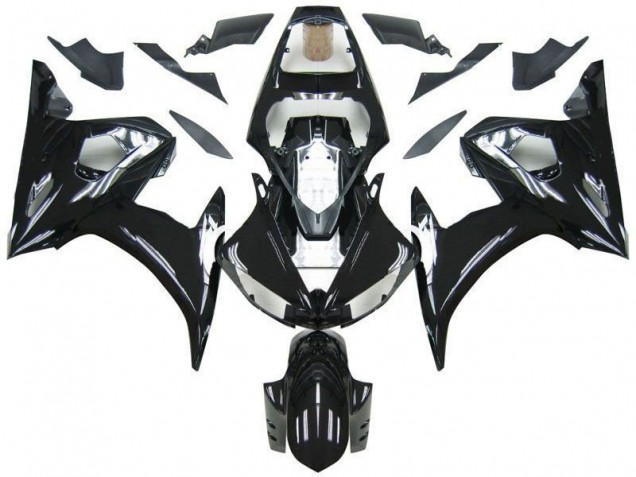 2003-2005 Black Yamaha YZF R6 Motorcylce Fairings 2003-2005 Black Yamaha YZF R6 Motorcylce Fairings