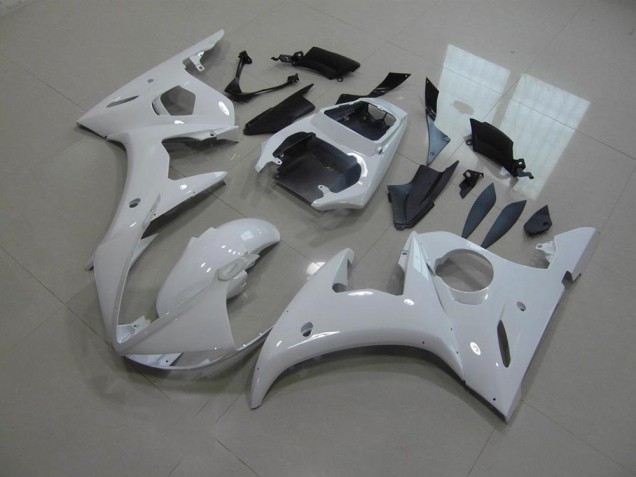 2003-2005 White No Decals Yamaha YZF R6 Motorcylce Fairings 2003-2005 White No Decals Yamaha YZF R6 Motorcylce Fairings