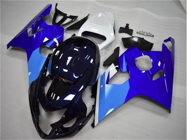 2004-2005 Blue White Suzuki GSXR 600/750 Bike Fairing Kit 2004-2005 Blue White Suzuki GSXR 600/750 Bike Fairing Kit