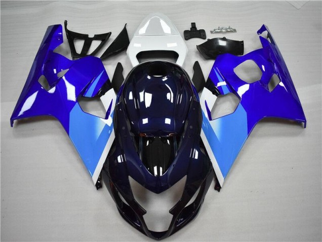 2004-2005 Blue White Suzuki GSXR 600/750 Bike Fairing Kit 2004-2005 Blue White Suzuki GSXR 600/750 Bike Fairing Kit