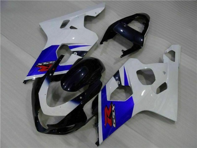 2004-2005 Blue White Suzuki GSXR 600/750 Motorcycle Replacement Fairings 2004-2005 Blue White Suzuki GSXR 600/750 Motorcycle Replacement Fairings
