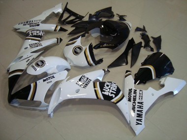 2004-2006 Black Gold White Yamaha YZF R1 Bike Fairing Kit