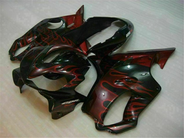 2004-2007 Red Flame Honda CBR600 F4i Bike Fairings