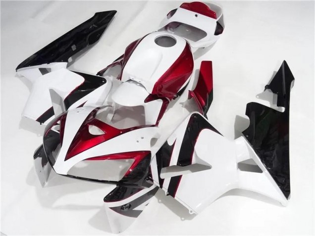 2005-2006 Red White Black Honda CBR600RR Motorcycle Fairing 2005-2006 Red White Black Honda CBR600RR Motorcycle Fairing