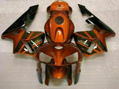 2005-2006 Orange Black Honda CBR600RR Bike Fairings