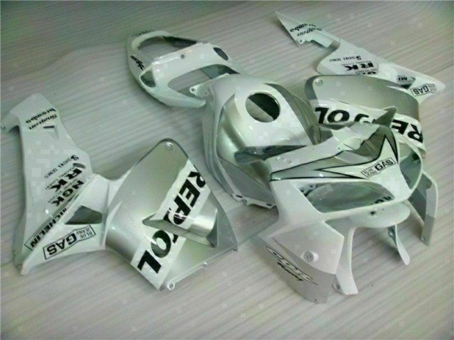 2005-2006 White Repsol Honda CBR600RR Motorbike Fairing Kits 2005-2006 White Repsol Honda CBR600RR Motorbike Fairing Kits