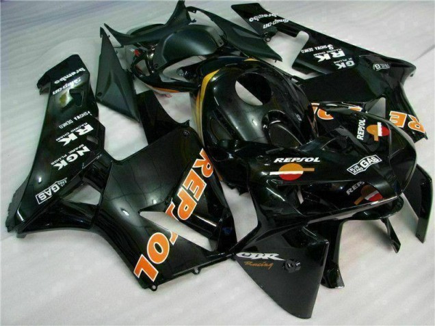 2005-2006 Black Repsol Honda CBR600RR Motorcylce Fairings 2005-2006 Black Repsol Honda CBR600RR Motorcylce Fairings