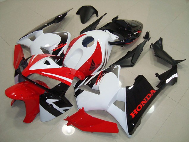 2005-2006 Red White Black Honda CBR600RR Motorcylce Fairings 2005-2006 Red White Black Honda CBR600RR Motorcylce Fairings