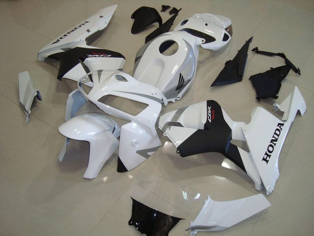 2005-2006 Pearl White Matte Black Honda CBR600RR Motorcycle Fairing 2005-2006 Pearl White Matte Black Honda CBR600RR Motorcycle Fairing