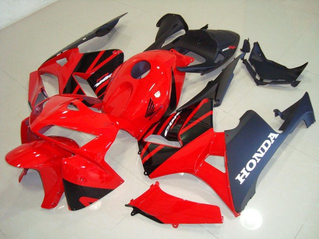2005-2006 Red Black Honda CBR600RR Bike Fairings 2005-2006 Red Black Honda CBR600RR Bike Fairings
