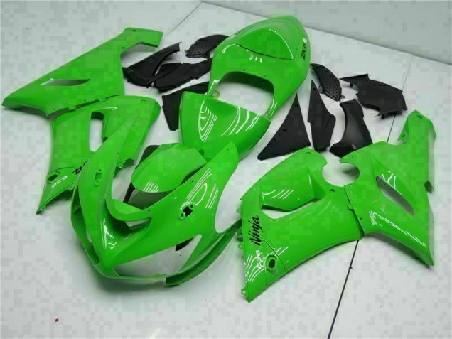 2005-2006 Green Kawasaki ZX6R Motorcycle Replacement Fairings 2005-2006 Green Kawasaki ZX6R Motorcycle Replacement Fairings