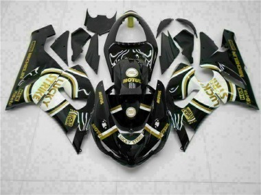 2005-2006 Black Kawasaki ZX6R Motorcylce Fairings