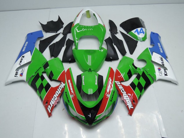 2005-2006 Motocard Kawasaki ZX6R Replacement Fairings