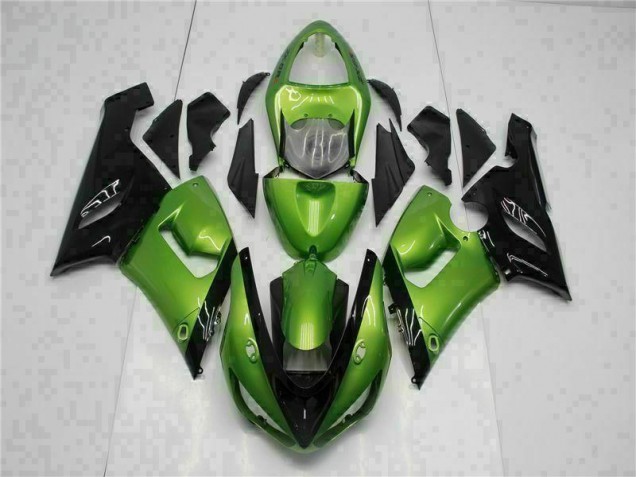2005-2006 Green Kawasaki ZX6R Motorcycle Bodywork 2005-2006 Green Kawasaki ZX6R Motorcycle Bodywork
