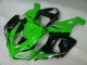 2005-2006 Green White Black Kawasaki ZX6R Motorcyle Fairings 2005-2006 Green White Black Kawasaki ZX6R Motorcyle Fairings