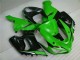 2005-2006 Green White Black Kawasaki ZX6R Motorcyle Fairings 2005-2006 Green White Black Kawasaki ZX6R Motorcyle Fairings