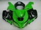 2005-2006 Green White Black Kawasaki ZX6R Motorcyle Fairings 2005-2006 Green White Black Kawasaki ZX6R Motorcyle Fairings