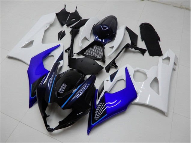 2005-2006 Blue White Suzuki GSXR 1000 Motorcycle Fairing Kits 2005-2006 Blue White Suzuki GSXR 1000 Motorcycle Fairing Kits