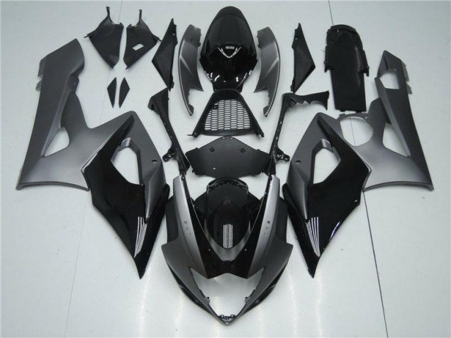 2005-2006 Grey Black Suzuki GSXR 1000 Motorbike Fairing & Bodywork 2005-2006 Grey Black Suzuki GSXR 1000 Motorbike Fairing & Bodywork