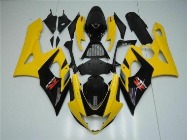 2005-2006 Yellow Suzuki GSXR 1000 Replacement Fairings