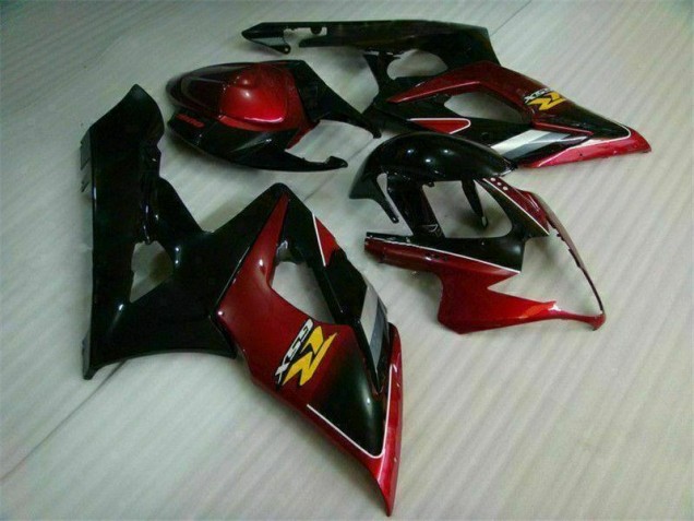 2005-2006 Red Black Suzuki GSXR 1000 Bike Fairing Kit 2005-2006 Red Black Suzuki GSXR 1000 Bike Fairing Kit