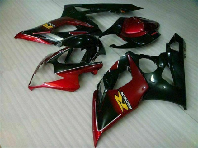 2005-2006 Red Black Suzuki GSXR 1000 Bike Fairing Kit 2005-2006 Red Black Suzuki GSXR 1000 Bike Fairing Kit
