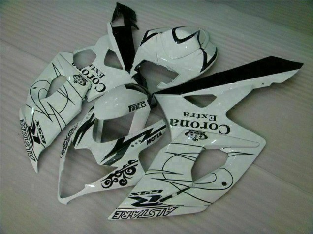 2005-2006 White Suzuki GSXR 1000 Motorbike Fairing Kits 2005-2006 White Suzuki GSXR 1000 Motorbike Fairing Kits