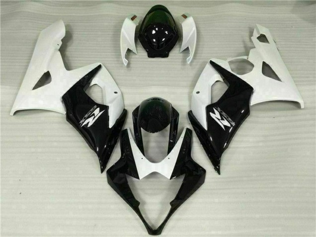 2005-2006 White Black Suzuki GSXR 1000 Moto Fairings 2005-2006 White Black Suzuki GSXR 1000 Moto Fairings