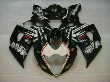 2005-2006 White Black Suzuki GSXR 1000 Motorcycle Fairings Kit