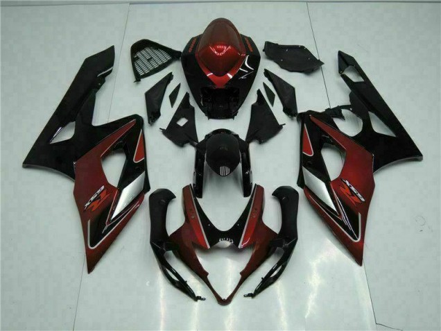 2005-2006 Red Black Suzuki GSXR 1000 Motorbike Fairings 2005-2006 Red Black Suzuki GSXR 1000 Motorbike Fairings