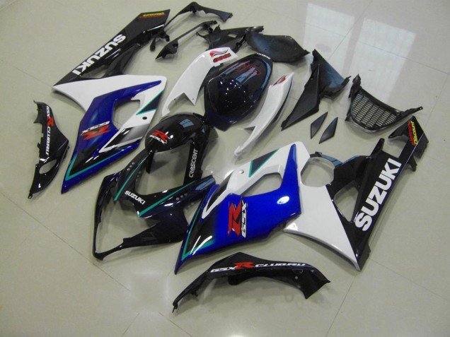 2005-2006 Blue White Suzuki GSXR 1000 Motorcycle Fairings Kit 2005-2006 Blue White Suzuki GSXR 1000 Motorcycle Fairings Kit